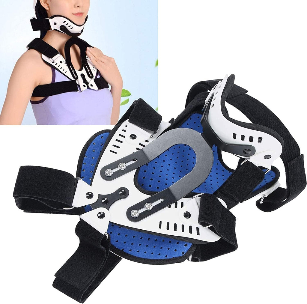 Neck Support Protection Adjustable Cervical Spine Tractor Correction Neck Brace Support Fixation Traction Device for Neck Pain Relief Neck Support Decompression