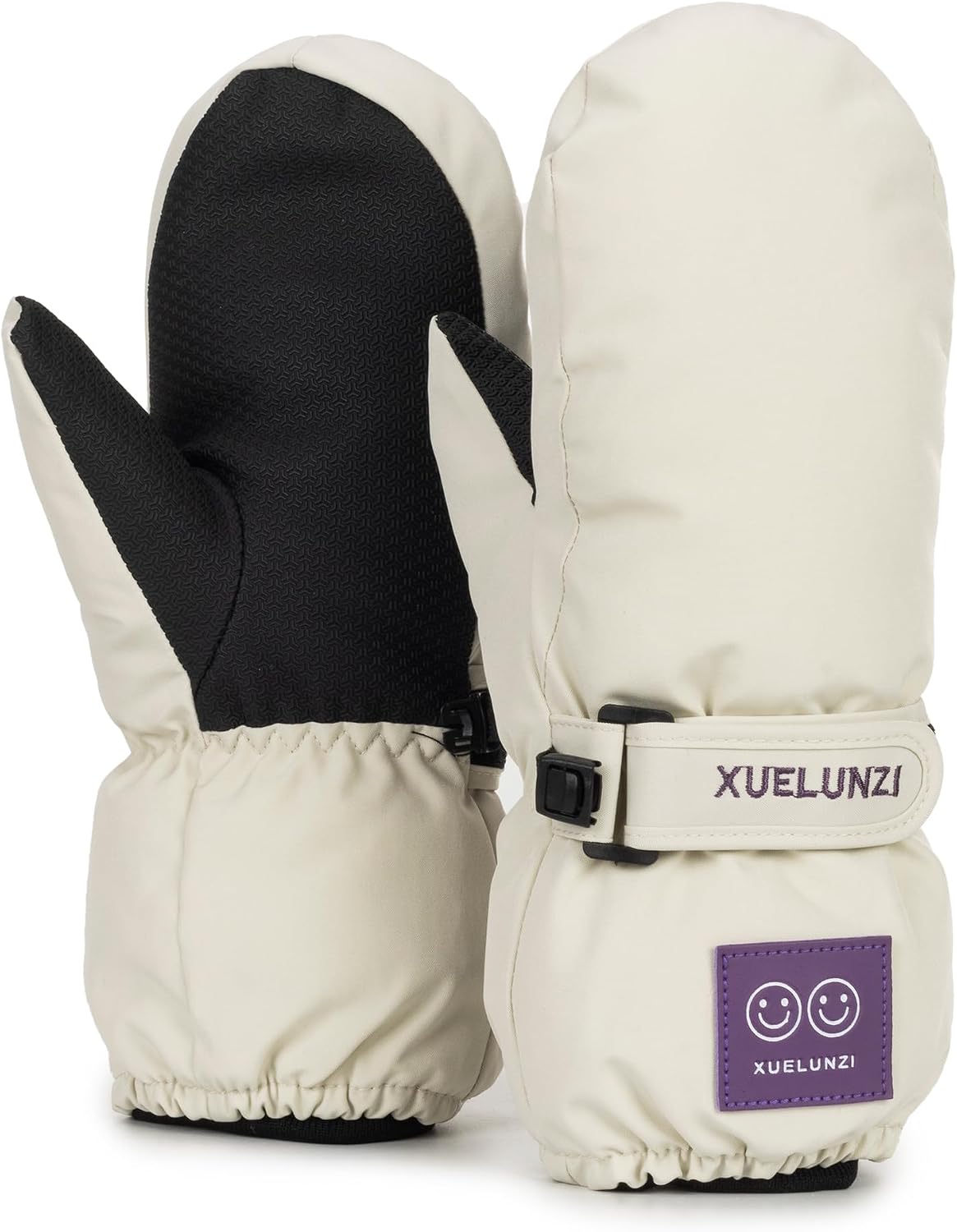XuoAz Kids Winter Ski Snow Gloves - Warm Waterproof Fleece Snowboard Mittens with Long Cuff for Boys Girls(for 9-14 Years)