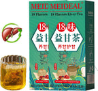 Daily Liver Tea, 18 Flavors Liver Tea with 18 Different Herbs for Better Liver, Natural Herbal Tea for Liver (2 Boxes 60 Bags)
