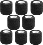 CIYAGPOOU Self Adhesive Bandage Wrap,2 Inch Black Breathable Elastic Cohesive Bandages, Vet Wrap Sports Tape Bulk for First Aid Supplies, Wrist Sprains Protection