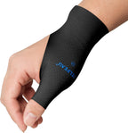 VELPEAU Thumb and Wrist Compression Sleeve for Tendonitis (Pack of 2), Seamless Technology, Gloves Wraps for Arthritis Pain Relief for Women & Men, Splint Liner, Fits Both Hands (Black, Long Version, M)