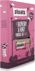 Stoats - Porridge Oat Bars - Raspberry & Honey - 200g