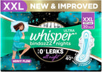 Whisper Ultra Overnight Sanitary Pads with Wings - 30 Pieces (XL Plus)