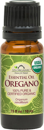 US Organic 100% Pure Oregano Essential Oil - USDA Certified Organic, Steam Distilled (10 ml)