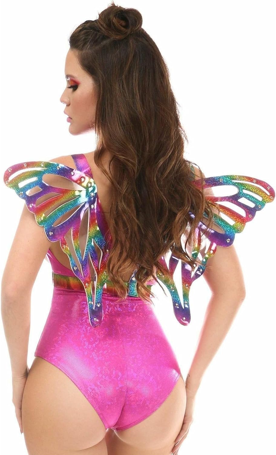 Daisy corsets womens Rainbow Glitter Body Harness W/Wings