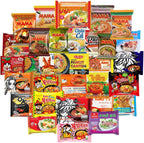 Mystery Asian Ramen Noodles Variety Pack of 12 Instant Noodle with Chopsticks