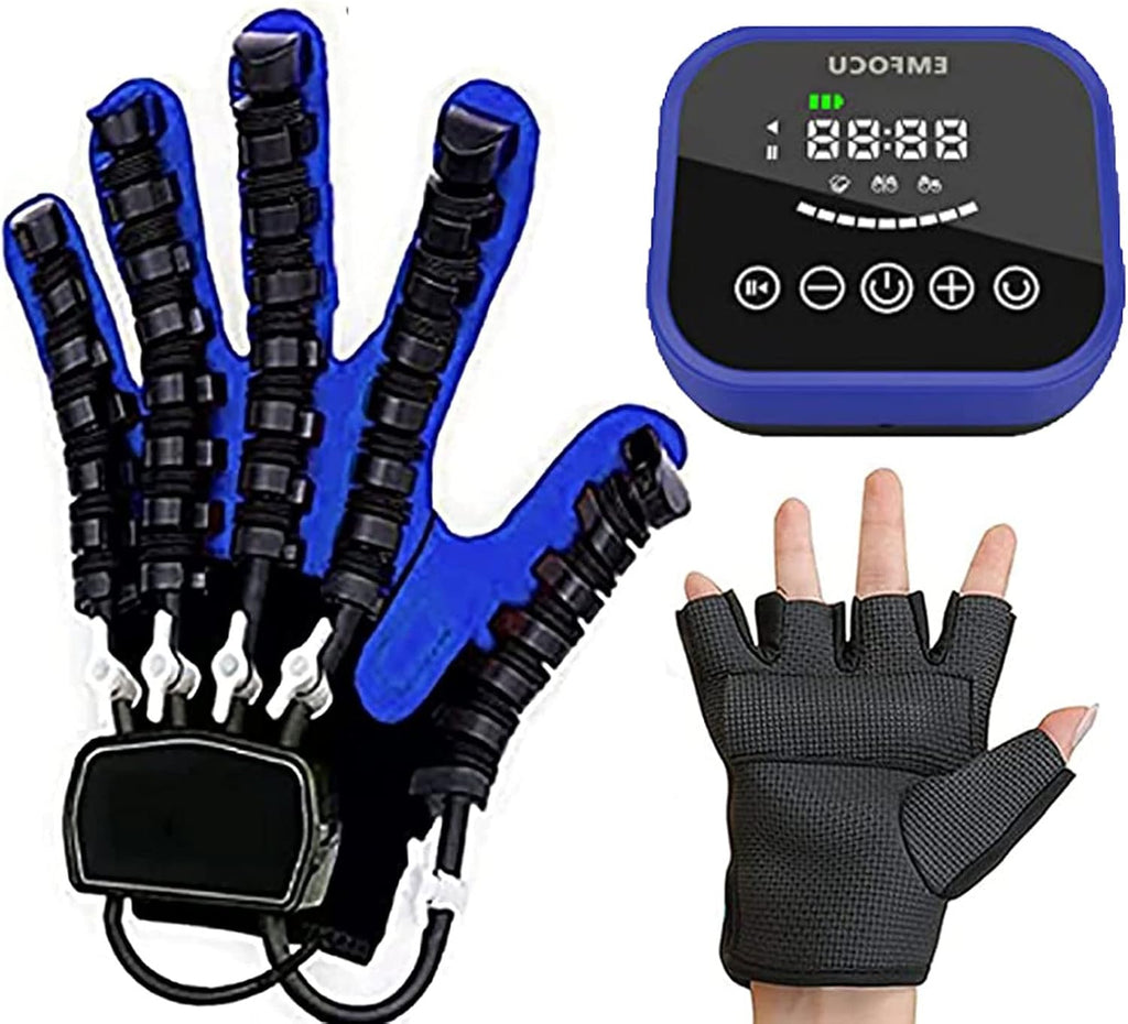 Rehabilitation Robot Gloves, Finger Training Stroke Hand Splint New Generation Finger Orthosis Hand Function Recovery for Patients with Stroke Hemiplegia(Size:Right-L)