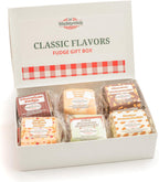 Valley Fudge, Assorted Gift Box, Classic Flavors, Fresh Artisan Fudge, Real Butter, Bulk Gourmet Candy, Individually Wrapped, Birthday, Thank You, Housewarming Gift, 6 Pieces, One and a Half Pounds
