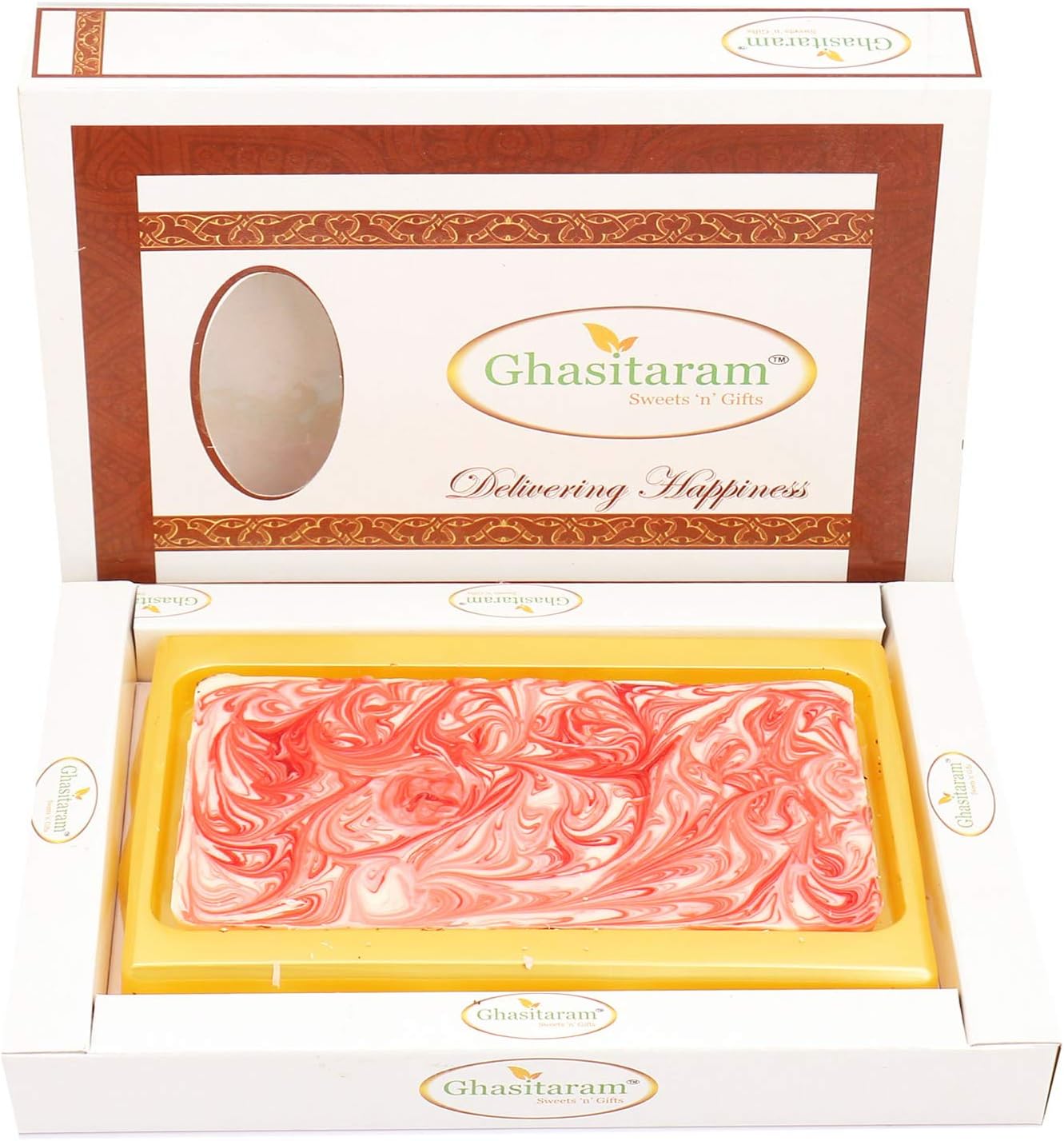 Ghasitaram Gifts Valentines Gift Valentines Day Chocolates for Girlfriend/Boyfriend/Husband and Wife Valentines Special Chocolate Marble Chocolate Bark Big