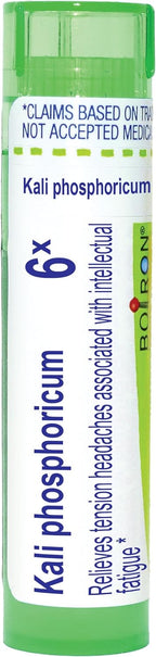 Boiron Kali Phosphoricum 6X for Tension Headachess Associated with Intellectual Fatigue - 80 Pellets