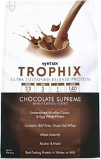 Syntrax Nutrition Trophix, Ultra Sustained-Release Protein Powder Blend, Chocolate Supreme, 2 lbs.