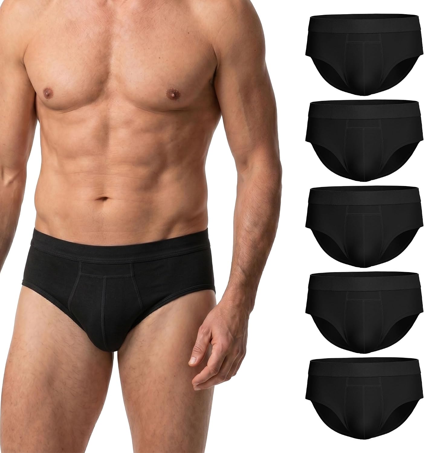 PROTECHDRY Incontinence Underwear for Men - Mens Incontinence Underwear & Protective Briefs, Washable Reusable Cotton Boxer Briefs, High Absorbency Leak-Free Odor Control, Discreet Design for Men, XXL