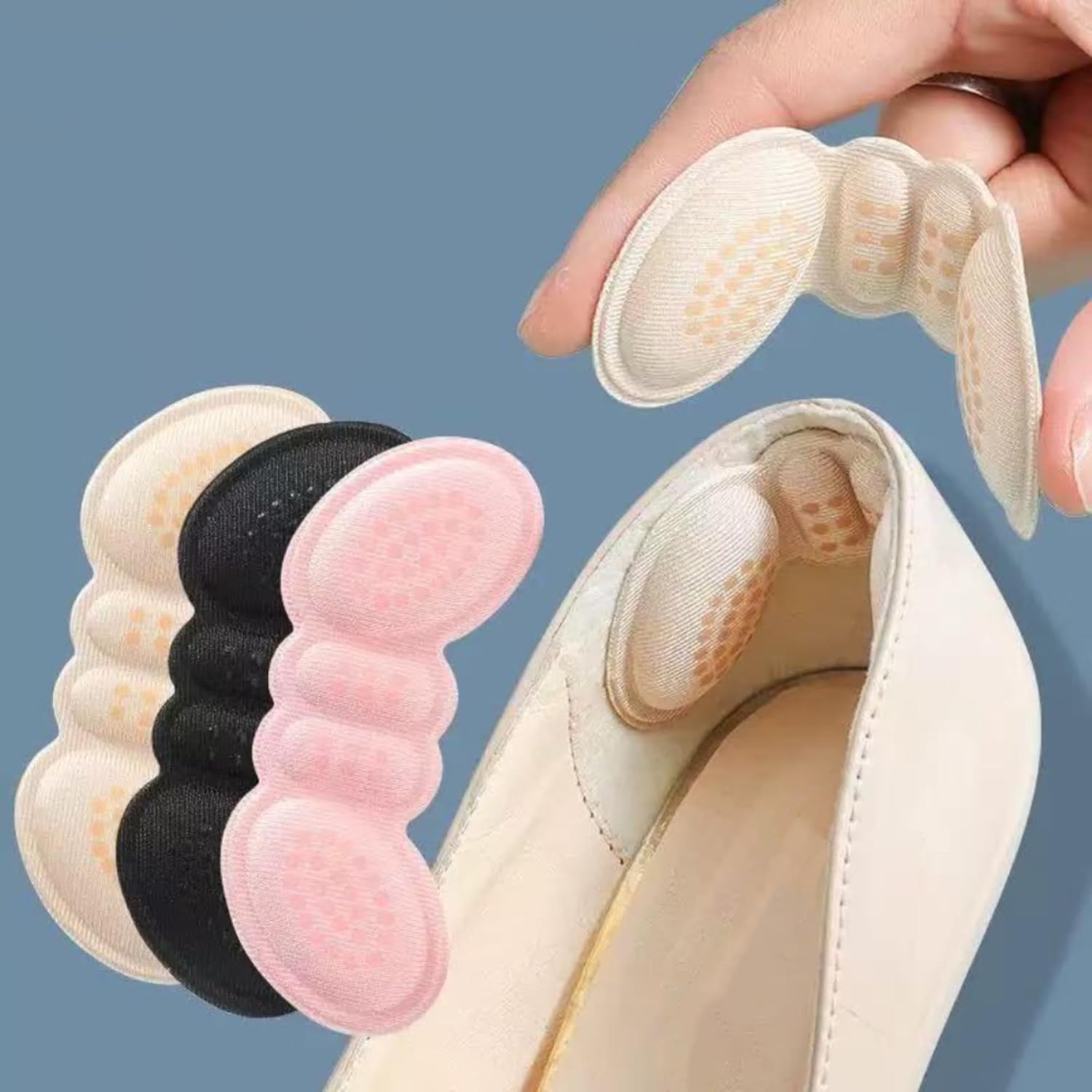 10 Pack in-Shoe Heel Blister Prevention Pads - Self-Adhesive Anti-Chafing Foot Protectors for Shoes Black