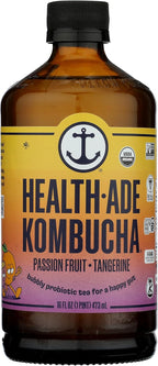 Health Ade, Kombucha Passion Tangerine Organic, 16 Fl Oz
