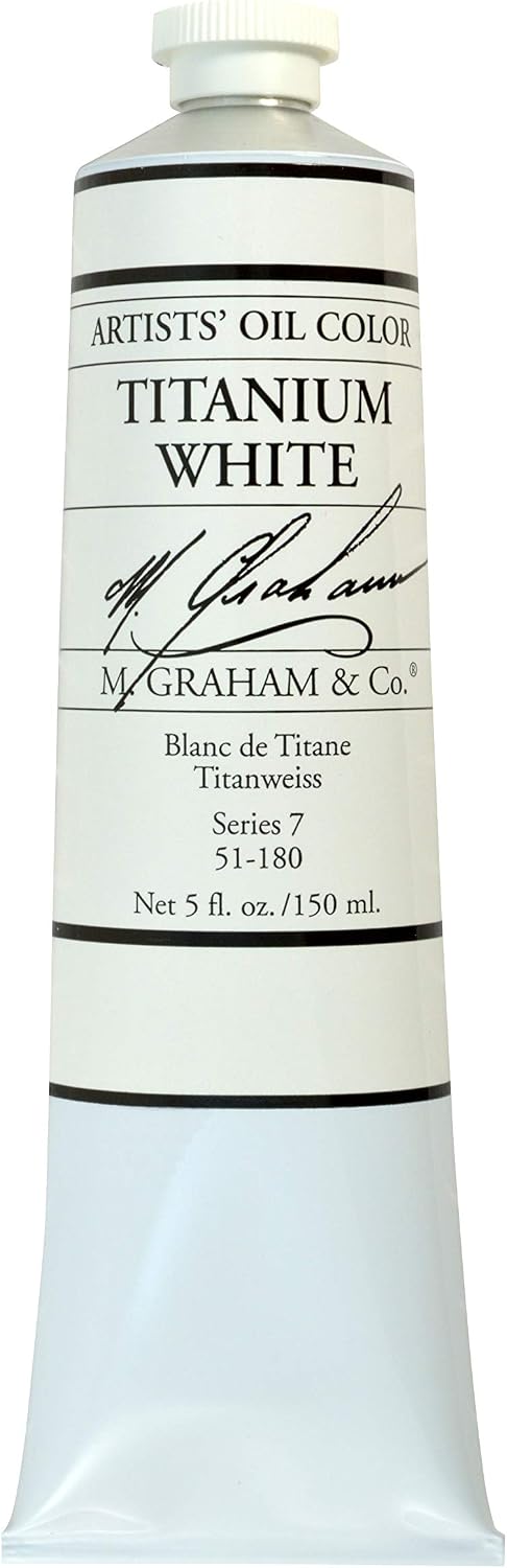 M. Graham & Co. Artist Oil Paint Titanium White 5oz Tube