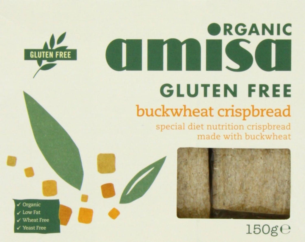 Amisa Organic Gluten Free Crispbread with Buckwheat Wholegrain 150g