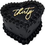 30th Birthday Cake Topper – Gold Acrylic "Thirty" Decoration for Dirty 30 Party, Milestone Birthday Cake Supplies for Him or Her