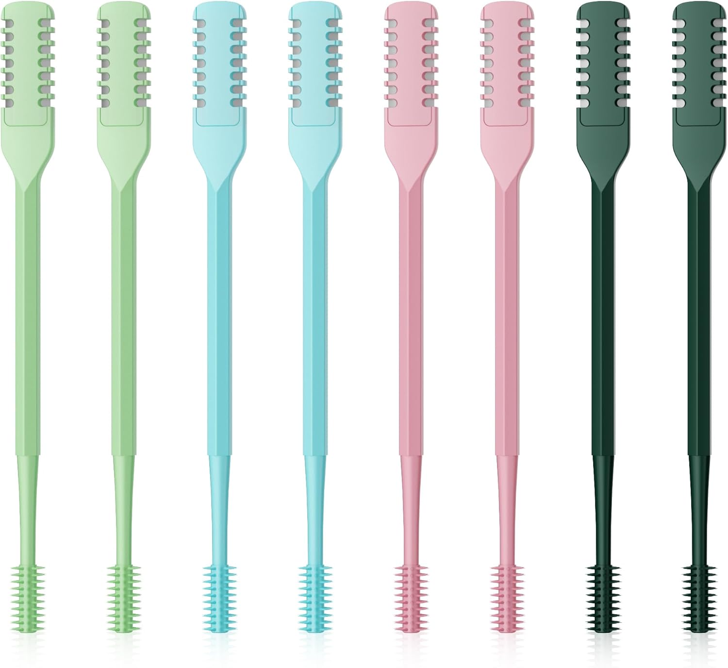 8PCS Nasal Hair Cutter for Women Men, 2026 Upgraded Portable 2-in-1 Nasal Hair Cutter Sticks Double Sided Nose Knife with Soft Cleaning Brush