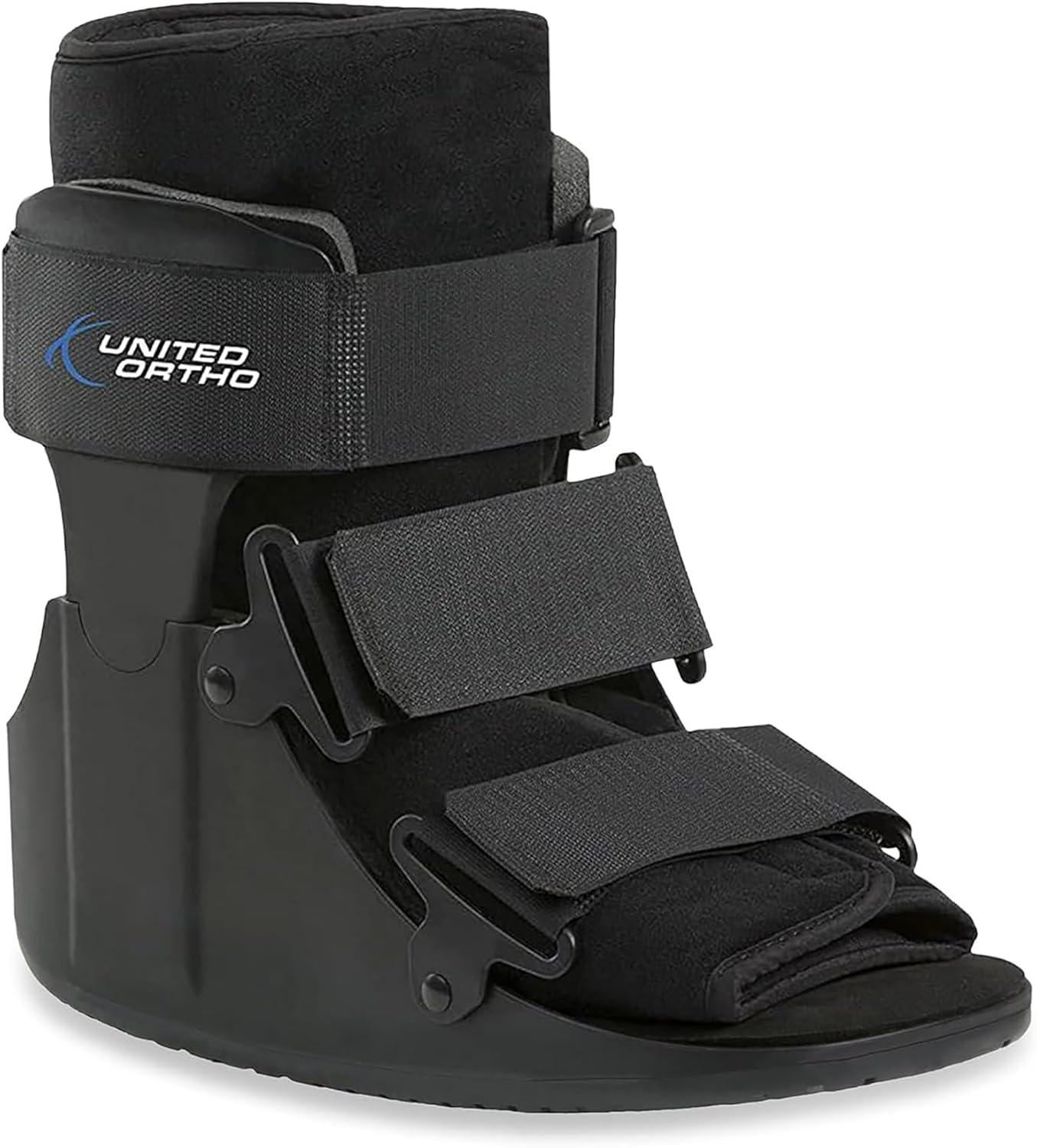 United Ortho USA14015 Short Cam Walker Fracture Boot, Medium, Black