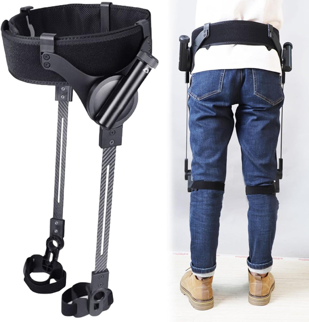 Power Walking Aid for Seniors Adults, Adjustable Lower Limb Assistance Mobility Aid with Leg Lifting, Ergonomic Lightweight Stand Up Support for Daily Activities & Enhanced Stability Both Legs L