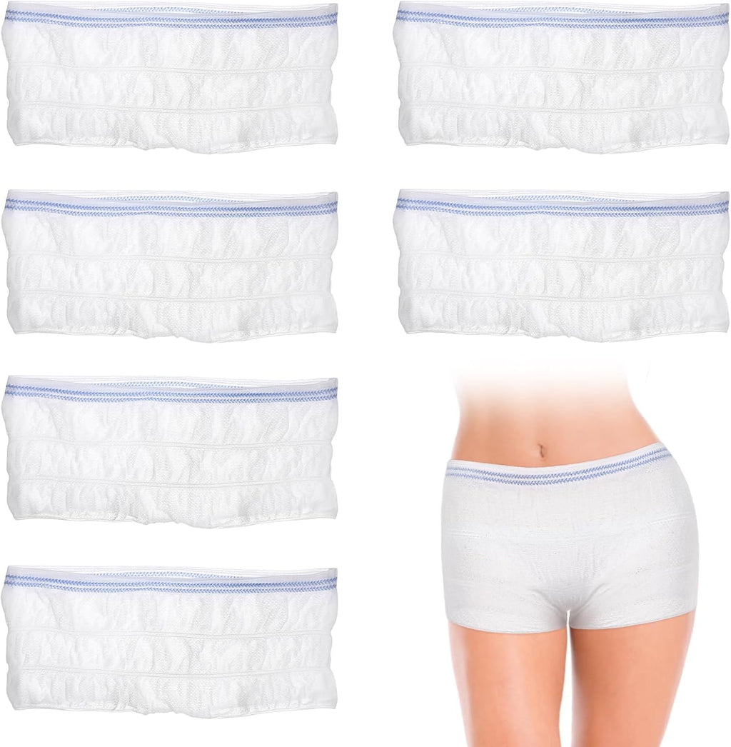 SUPVOX 6Pcs Women Postpartum Mesh Underwear Breathable Post Birth Panty Incontinence Briefs for Woman Man Adult
