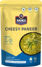 Mora Cheesy Paneer - Ready To Eat Premium Freeze Dried Instant Meal, Microwavable, Effortless Cooking, Gluten-free, Plant-based, High Protein, Emergency Food, Vegan
