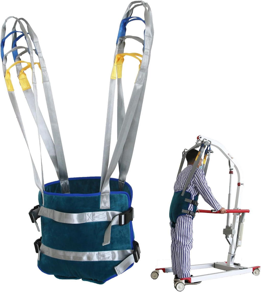 Universal Patient Lift Sling, Toileting Sling Patient Lifter, Standing Walking Sling, Full Body Walking Standing Aids, Rehabilitation Aid Gait Training Device, Load Capacity 400 Lbs,Medium