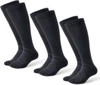 3 Pairs Compression Socks for Women & Men, 15-20mmHg Support for Standing, Running, Nurses, Travel(Unisex)