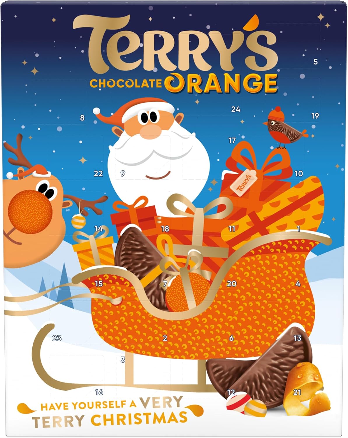 Terry's Chocolate Oranges Advent Calendar - Delicious Tasting Treats and Fun for the Whole Family - Have Yourself a Very Terry Christmas