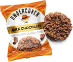 Undercover Snacks Chocolate Quinoa Crisps - Milk Chocolate | 70-Count, Individually Wrapped Crisps | Gluten Free, Nut-Free, Allergen Friendly, Kosher, NOT AIRLINE SIZE
