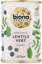 BIONA Organic Vert Puy Lentils, 400 GR