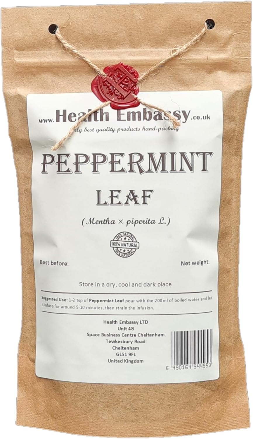 Health Embassy Peppermint Leaf (Mentha × piperita L.) Loose Herbal Tea (100g)