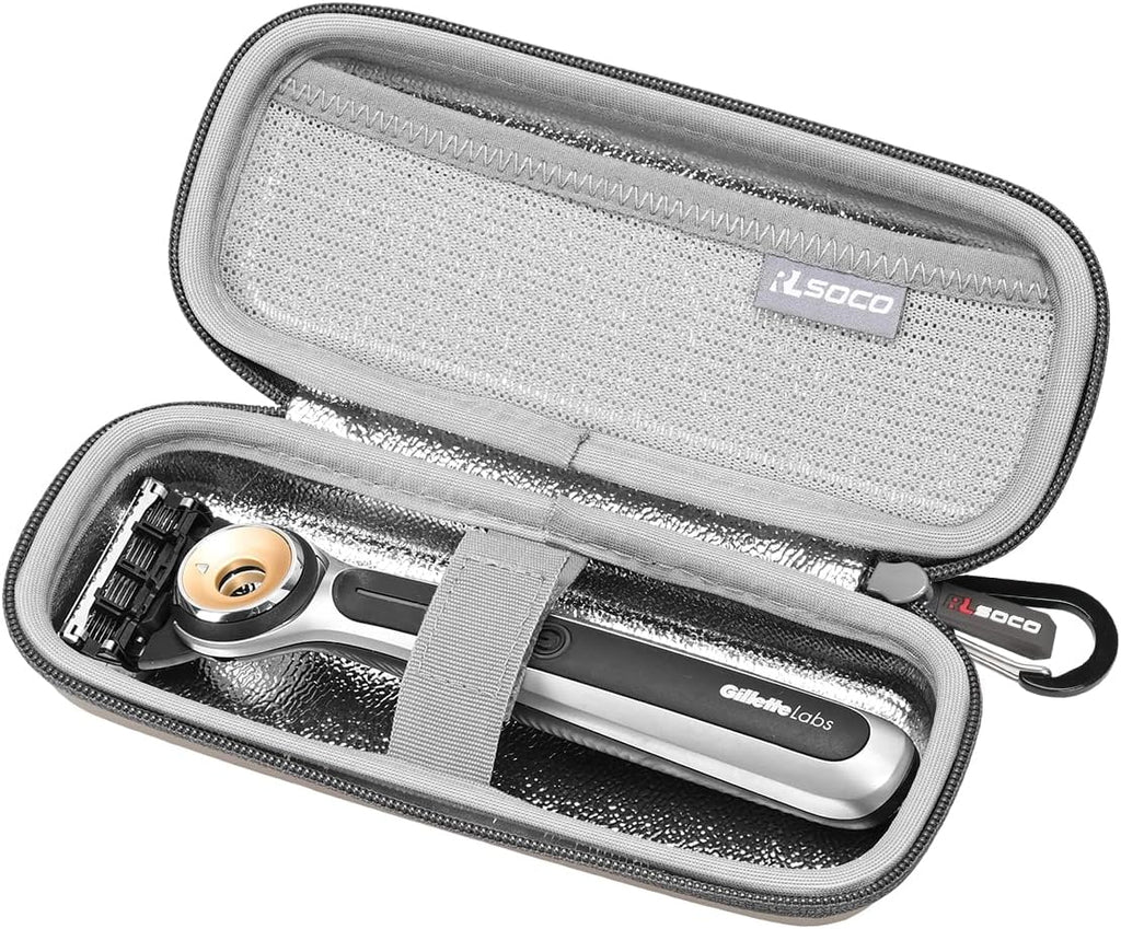 RLSOCO Hard Case Compatible With Gillette Labs Heated Razor & Leaf Razor (Small Size)