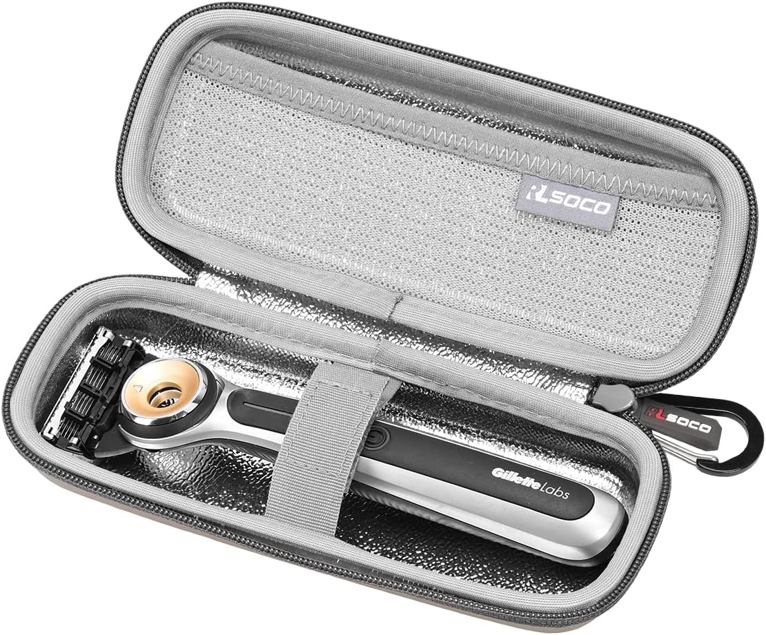 RLSOCO Hard Case Compatible With Gillette Labs Heated Razor & Leaf Razor (Small Size)
