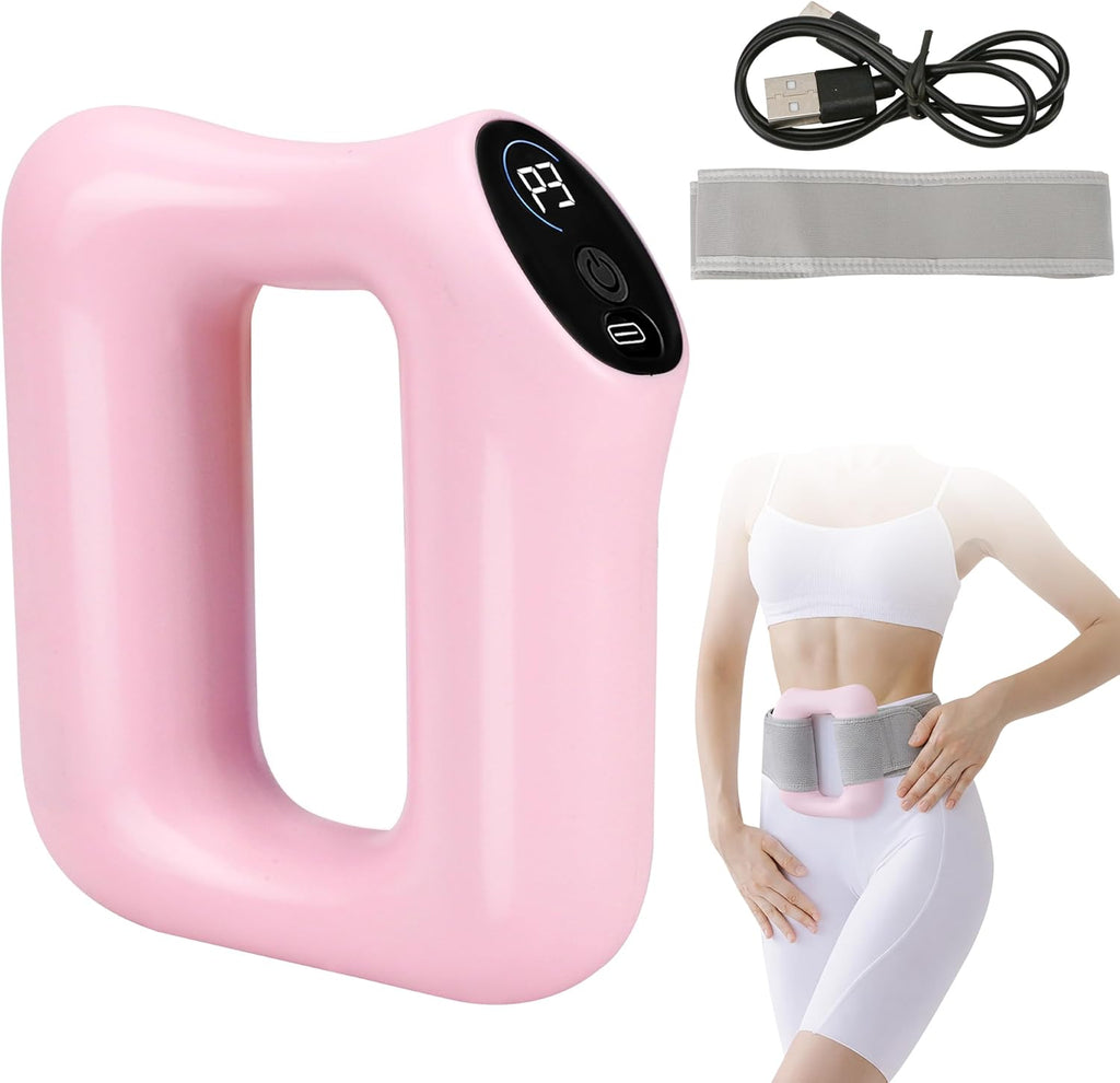 Fascia Ring Massager, Multifunctional Full Body & Fast Fat Burning Yoga Massager, Ergonomic Electric Belly Shaping, 5 Intensity Massage Levels, Adjustable 3 Modes, for Muscle Knot Relaxation& Recovery