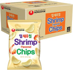 Nongshim Shrimp Flavored Chips, Light and Crispy Seafood Snack, Savory Shrimp Taste, Thin Crunchy Texture, Great for Dipping or Snacking, 1.58 oz (Pack of 20)