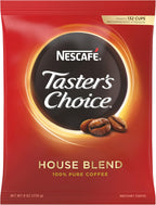 Nescafe Instant Coffee, Taster's Choice Light Roast House Blend, 8 oz Bulk Pouch