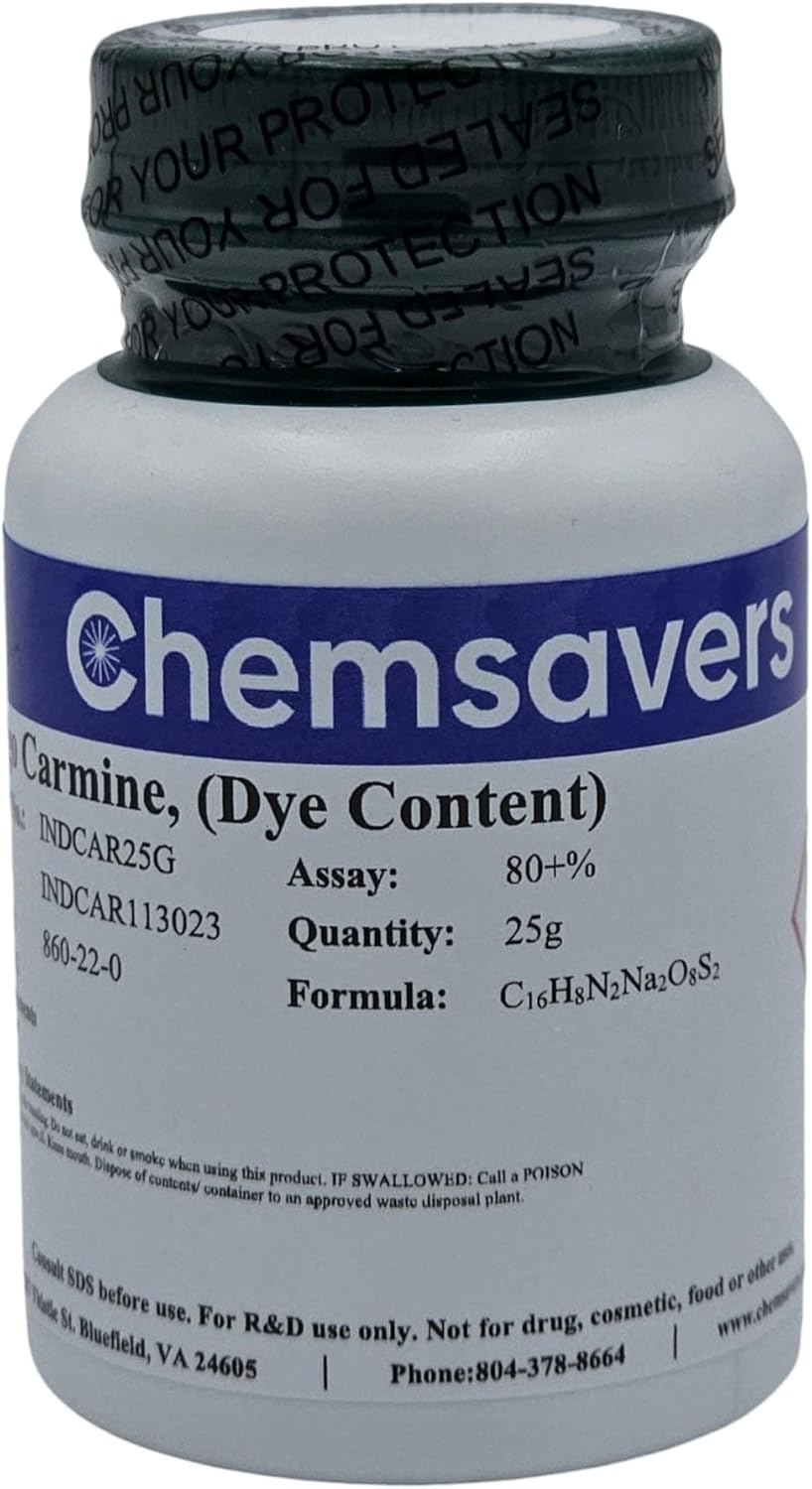 Indigo Carmine, 80+% (Dye Content), 25g