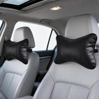 2 Pack Car Neck Pillow Soft Breathable Headrest Pillows for Driving Support, Universal Fit for Most Car Seats Decor Accessories（Black）