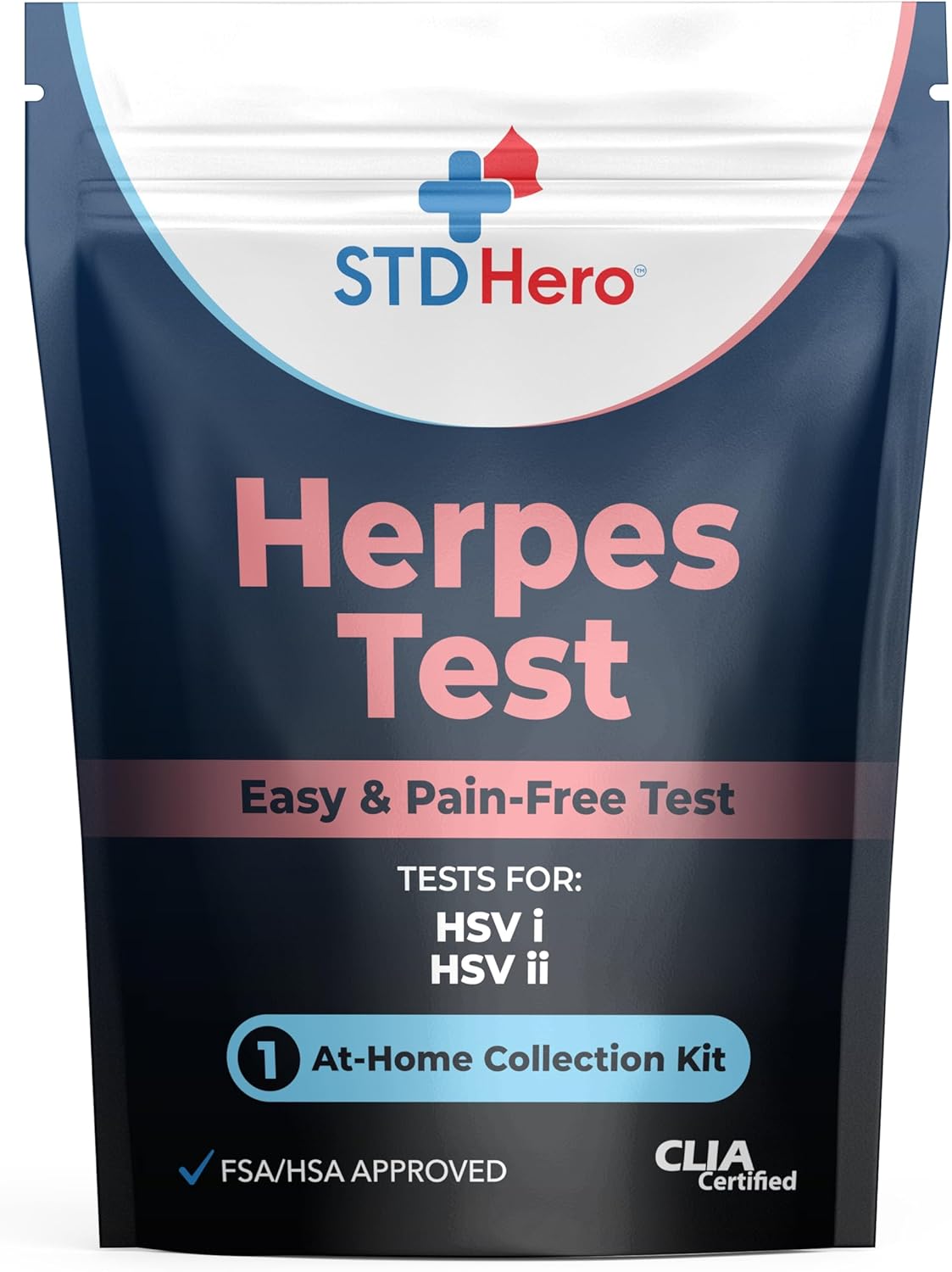 at-Home HSV Test Kit – Health Screening Kit for Men & Women – Discreet Sample Collection – Easy-to-Use Home Testing Kit with Secure Online Results and Lab Processing