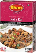 Shan Kat a Kat Recipe and Seasoning Mix 1.76 oz (50g) - Spice Powder for Stir Fried Chops, Brain, Heart & Kidneys - Suitable for Vegetarians - Airtight Bag in a Box