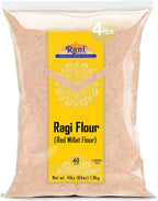 Rani Ragi (Finger Millet) Flour 64oz (4lbs) 1.81kg Bulk ~ All Natural | Vegan | Gluten Friendly | NON-GMO | Kosher | Indian Origin