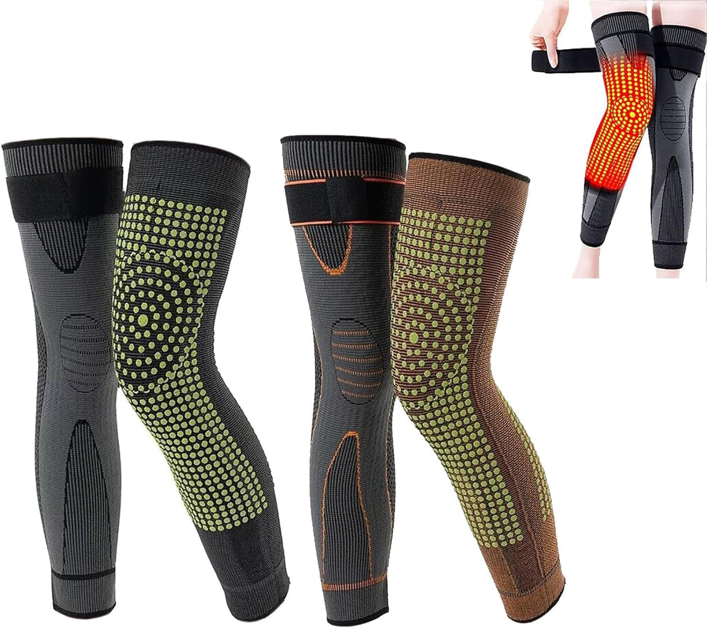 Radiofrequency Herbal Thermal Knee Support,Mugwort Acupressure Shaping Knee Pads for Men and Women (2 pairs-c,XXL:85-110kg)