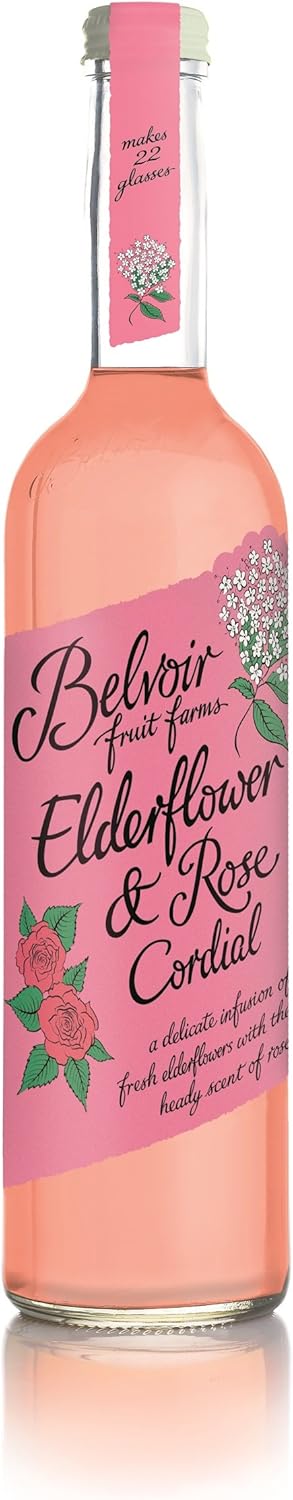 Belvoir Elderflower & Rose Cordial 500ml (Pack of 6)