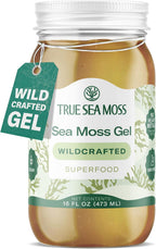 TrueSeaMoss Sea Moss Gel – Made in USA – Wildcrafted Seamoss & Jarred Vegetables – Original, Pack of 1 (Labels may Vary)