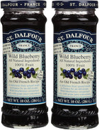 St. Dalflour, France, Wild Blueberry Fruit Spread, 10oz Glass Jar (Pack of 2)