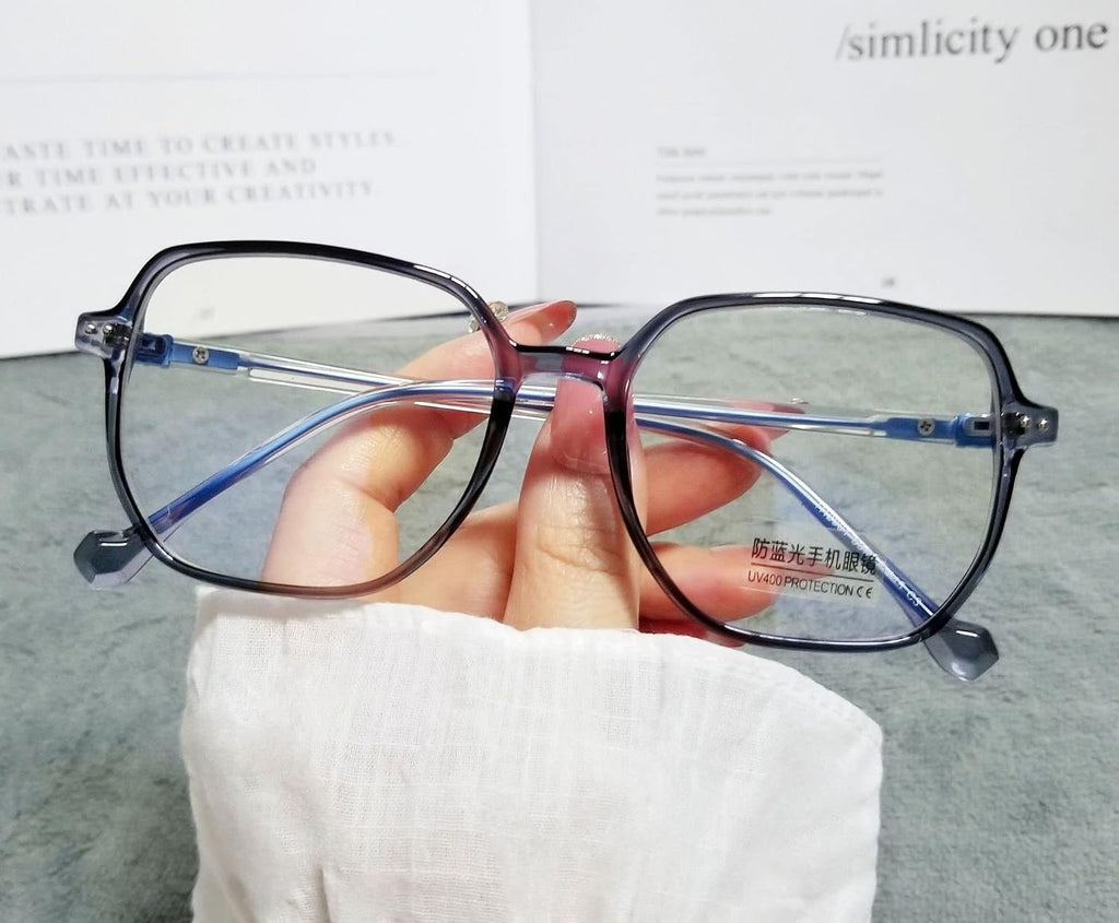 Fatigue Relieve Reading Glasses Computer Readers Anti Blue Light Oversized Flat Light Mirror Presbyopic Glasses
