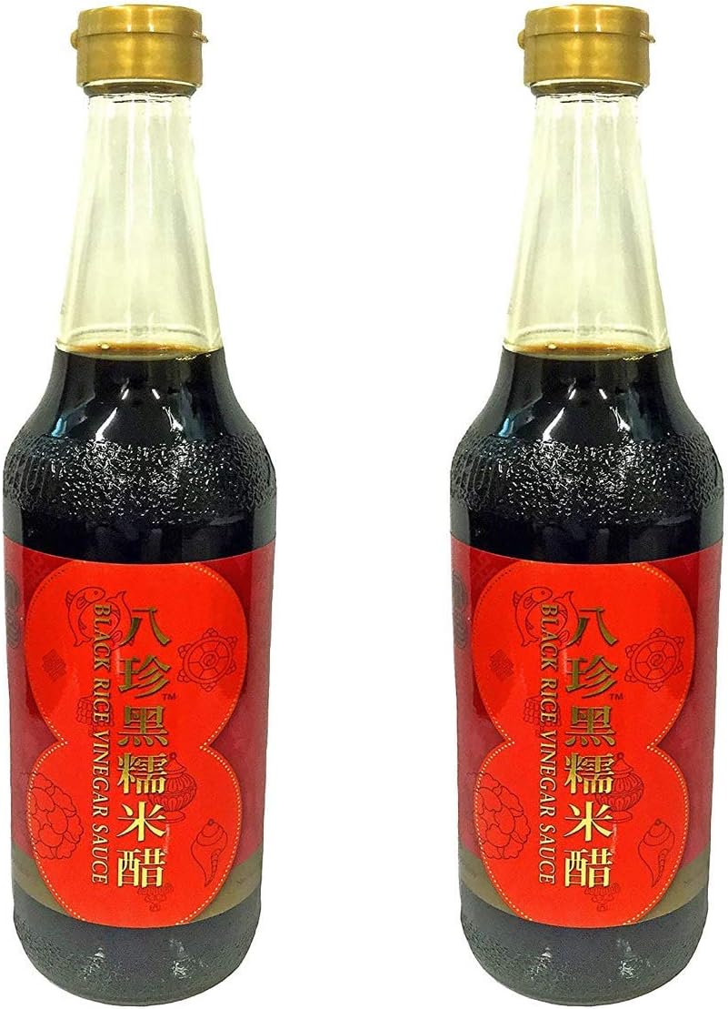 Patchun Black Glutinous Rice Vinegar Sauce, 20oz/590ml, 2-Pack