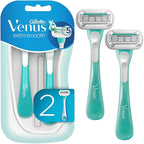 Gillette Venus Extra Smooth Sensitive Disposable Razors for Women with Sensitive Skin, 2 Count