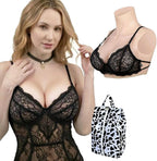 Realistic Silicone Breastplate with Liquid Silicone Filling, Professional Breast Forms for Crossdresser & Cosplay